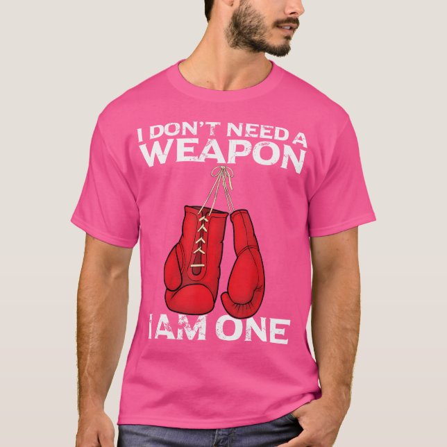 Camiseta Luvas De Boxing Eu Não Preciso De Um Boxer De Comb (Frente)