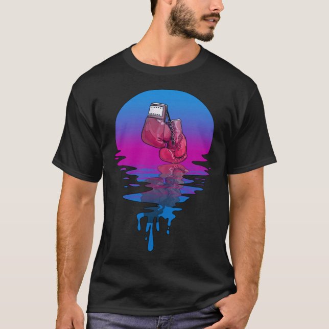 Camiseta Luvas de Boxing Retro Sunset (Frente)