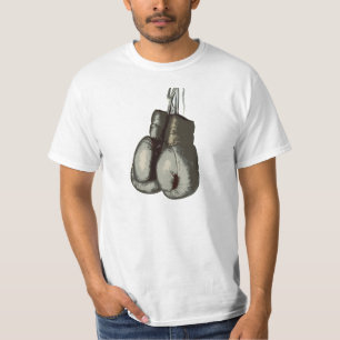 Camiseta Luvas de encaixotamento do vintage