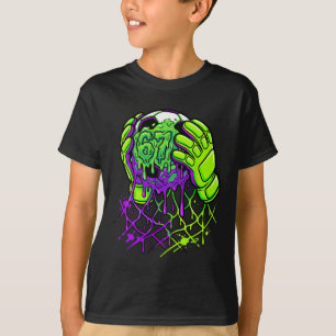 Camiseta Luvas de Goleiro de Futebol Slime 67 Engraçado Esp