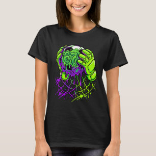 Camiseta Luvas de Goleiro de Futebol Slime 67 Engraçado Esp