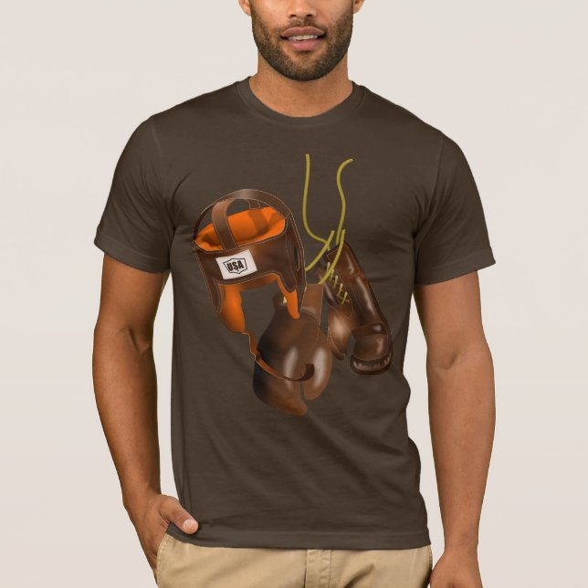Camiseta Luvas e capacete para "in a box" (Frente)