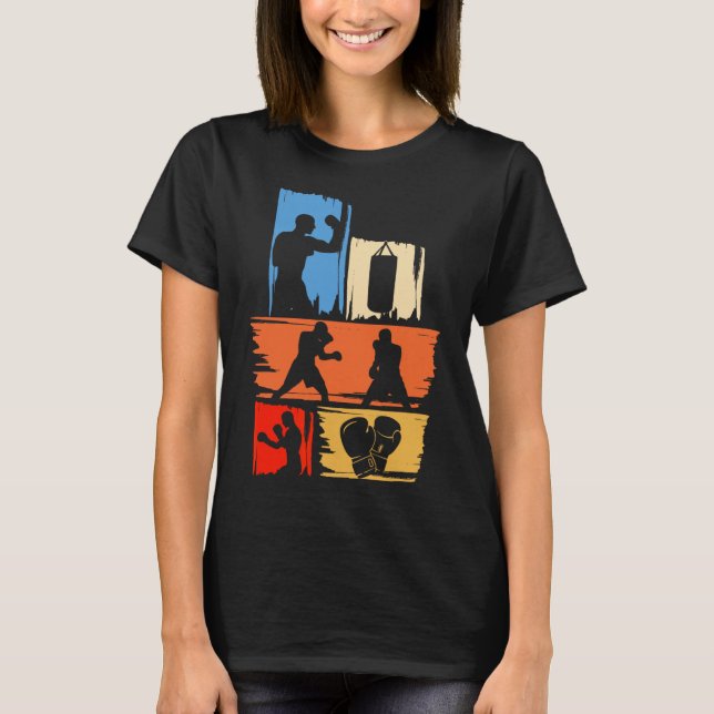 Camiseta Luvas G de Boxe de Sombra Kickboxing Boxer F (Frente)