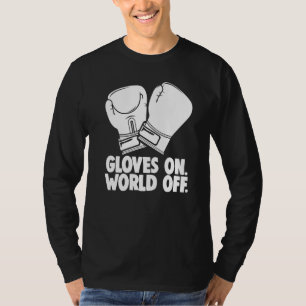 Camiseta Luvas no Mundo Fora Boxe Feminino Esportes Amor