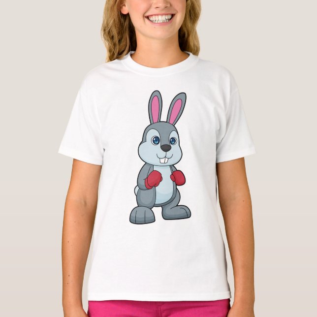 Camiseta Luvas para "in a box" de coelho (Frente)