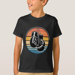 Camiseta Luvas Penduradas de Boxe Retro Boxe Kickboxing Amo