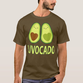 Camiseta Luvocado Avocado Ama Dia de os namorados Engraçado