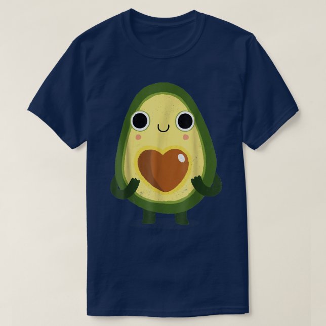 Camiseta Luvocado Cute Avocado Fruta Para Homens Mulheres C (Frente do Design)