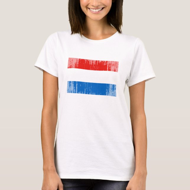 Camiseta Luxembourg embandeira (Frente)