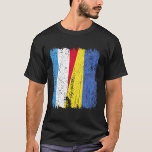 Camiseta Luxemburgo Ucrânia Meia Bandeira Luxemburguês Ucra
