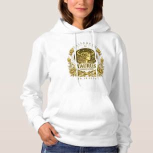 Camiseta Luxo Touro Deusa do Zodíaco Dourado – Capuz Femini