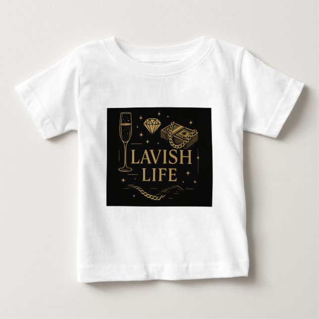 Camiseta Luxuosa para Crianças (Frente)