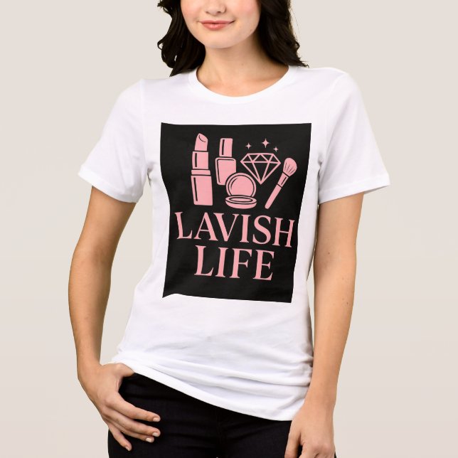 Camiseta Luxuosa para Mulheres Elegantes (Frente)