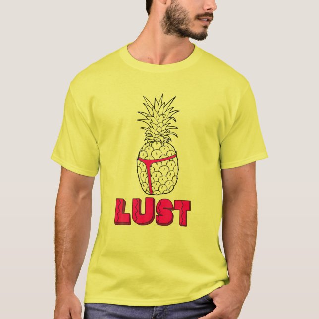 Camiseta Luxúria Para Pineapple Funny TV Parody Vacage (Frente)