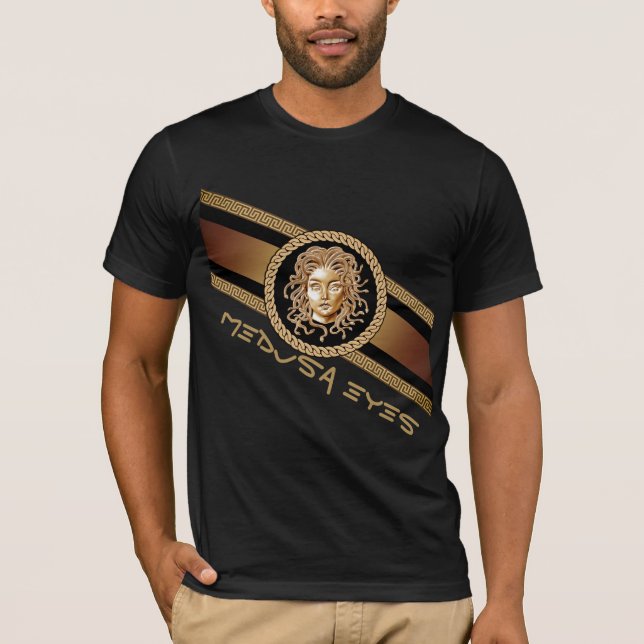 Camiseta Luxury Medusa Dourada (Frente)