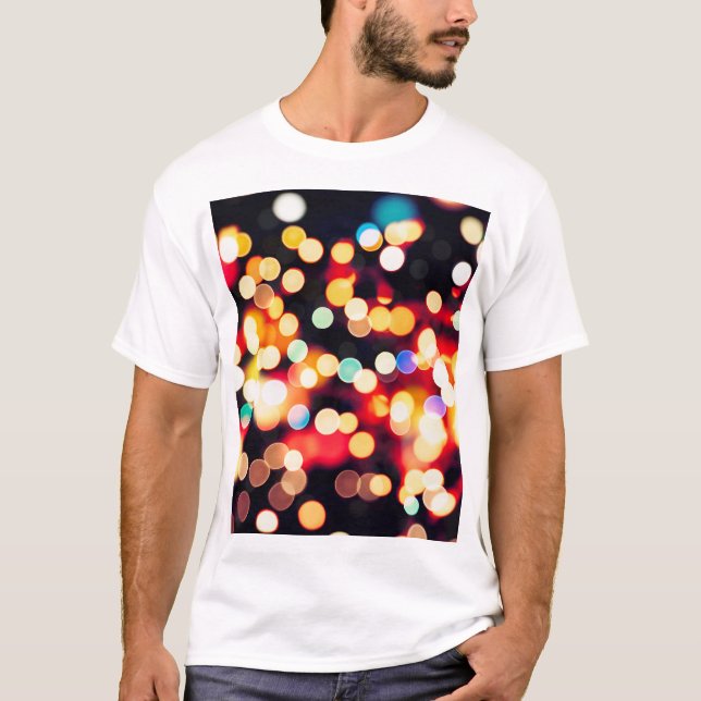 Camiseta Luz abstrato: plano de fundo de textura simples (Frente)