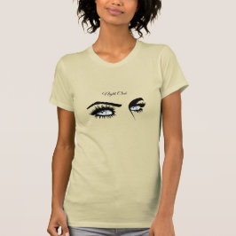 Camiseta Luz Azul Leve De Amar Desenho Definido Glance Femi