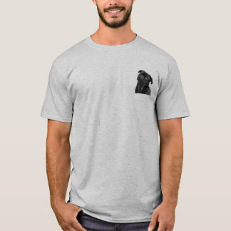 Camiseta Luz básica dos homens pretos bonitos do Pug -