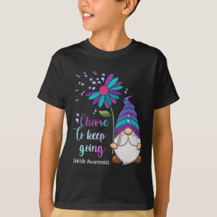 Camiseta Luz branca Gnomo: Prevenção de suicídio