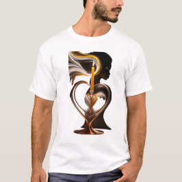 Camiseta Luz cheia de alma: mulher africana