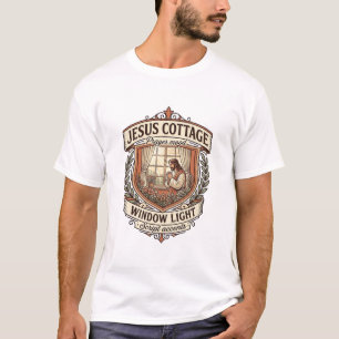 Camiseta Luz da Janela da Cabana de Jesus Luz da Janela da