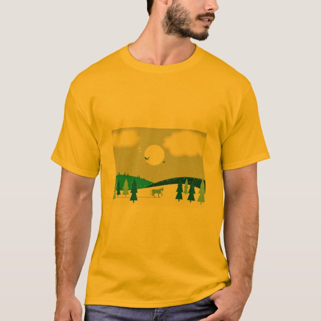Camiseta Luz da Lua de Inverno. (Frente)