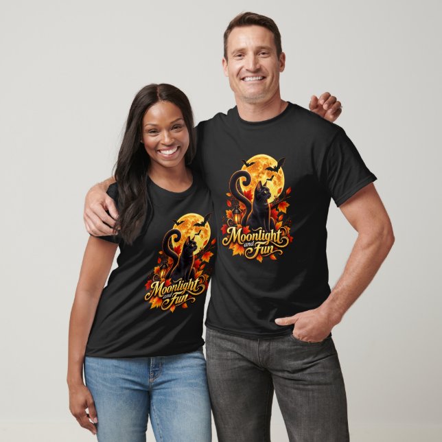 Camiseta Luz da Lua & Diversão (Unissex)