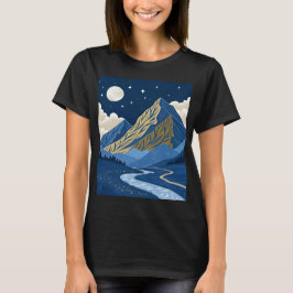 Camiseta Luz da Lua na Montanha