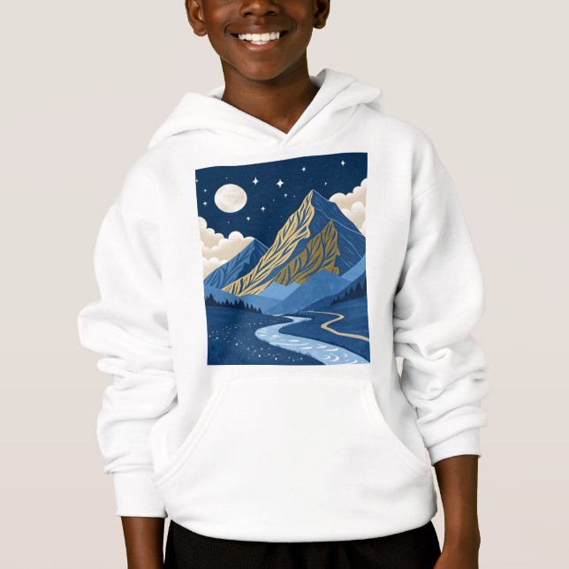 Camiseta Luz da Lua na Montanha (Frente)