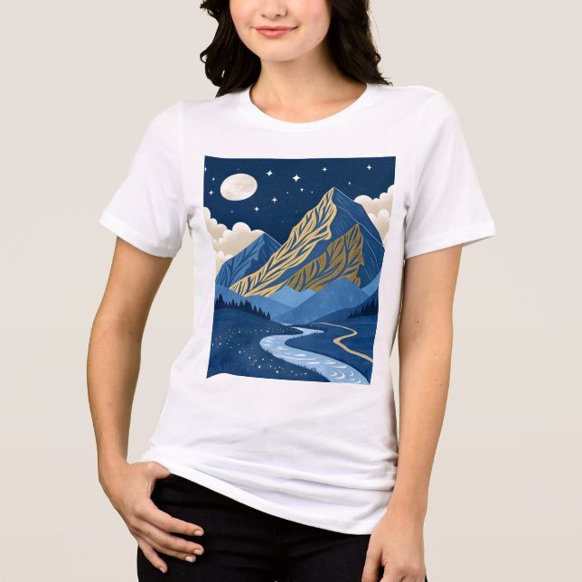 Camiseta Luz da Lua na Montanha (Frente)