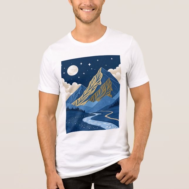 Camiseta Luz da Lua na Montanha (Frente)