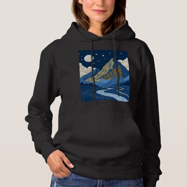 Camiseta Luz da Lua na Montanha (Frente)