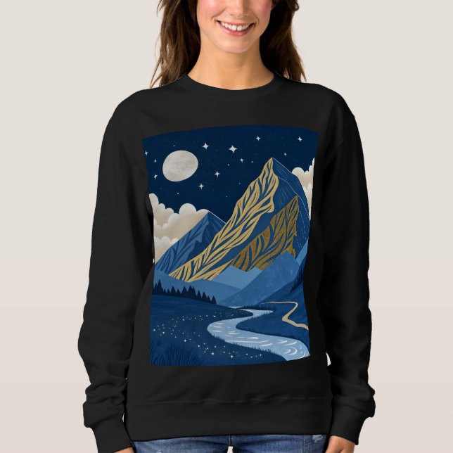 Camiseta Luz da Lua na Montanha (Frente)