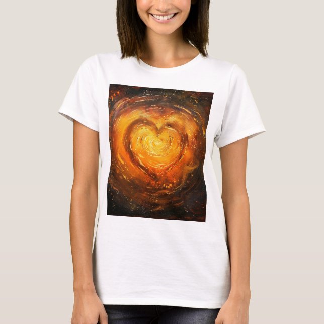 Camiseta Luz de dentro — Design de magia cardíaca (Frente)