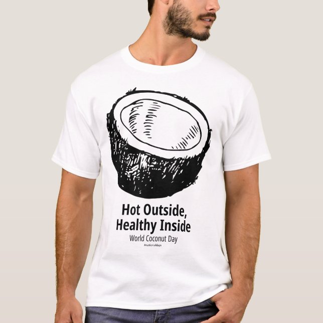 Camiseta Luz de Dentro saudável e quente fora (Frente)