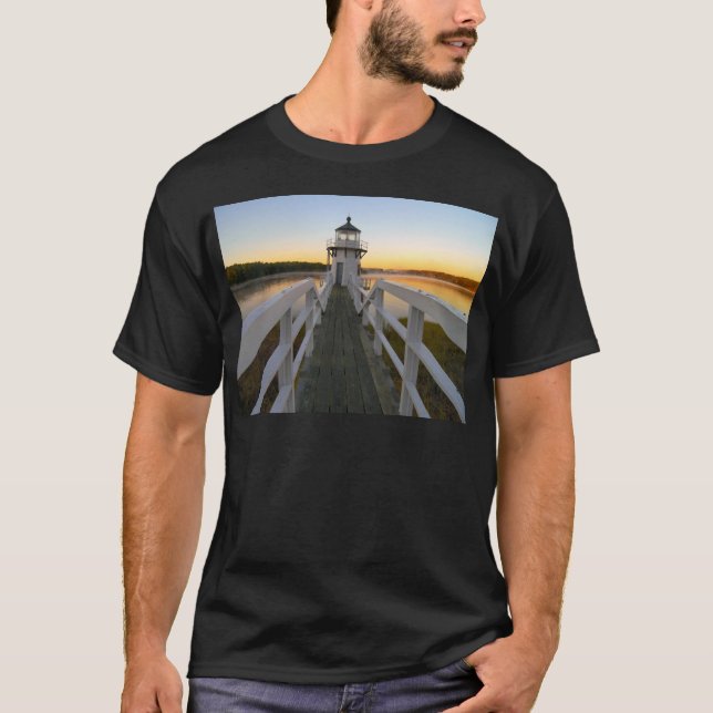 Camiseta Luz de Doubling Point, Maine (Frente)