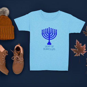 Camiseta Luz de Hanukkah Menorah de minha vida
