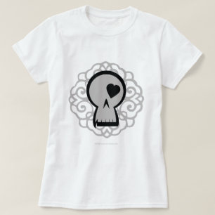 Camiseta Luz de logotipo celta do crânio do teste padrão