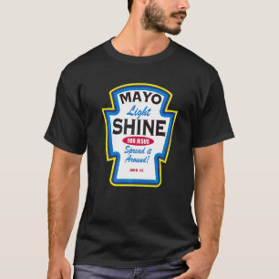Camiseta Luz de Maionese Brilhe Paródia Cristã