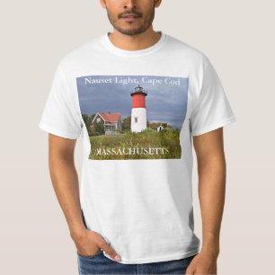 Camiseta Luz de Nauset, Cape Cod, farol de Massachusetts