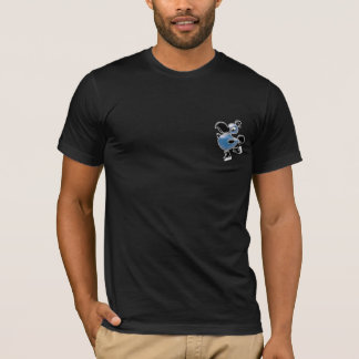 Camiseta luz de patinagem do dodo - azul