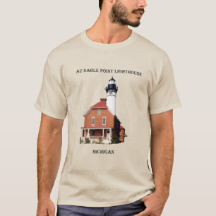 Camiseta Luz do farol Au Sable Point