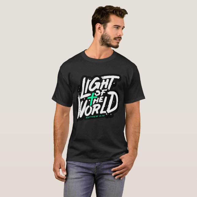Camiseta Luz do mundo matthew 5:14 (Frente Completa)