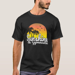 Camiseta Luz do Sol e Ginástica Acrobática Para motivação T