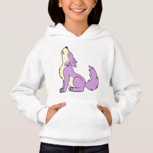 Camiseta Luz - filhote de cachorro de lobo roxo que urra