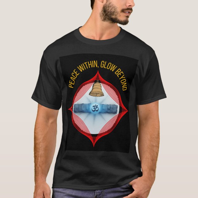 Camiseta "Luz Interior Brilha – Paz Interior, Brilho Além d (Frente)