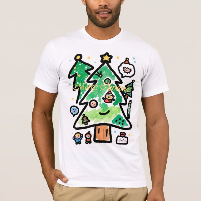 Camiseta Luz Noturna Personalizada de LED com Fantasma e Ch (Frente)