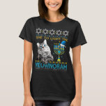 Camiseta Luz O Gato Judeu Meownorah Menorah Ugly Chanu<br><div class="desc">Luz O Gato Judeu Meownorah Menorah Ugly Chanukah</div>