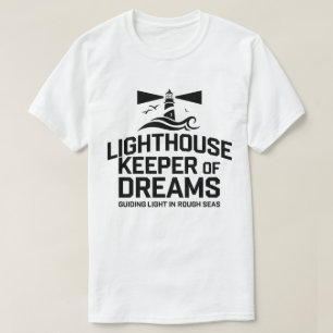 Camiseta Luz orientadora na Trabalho de arte do mar duro