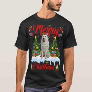 Camiseta Luz Papais noeis de Árvores do Xmas Excelentes Pir